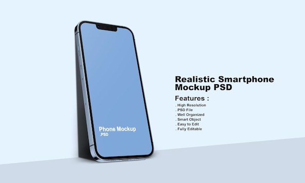 Realistic Premium Smartphone Mockup