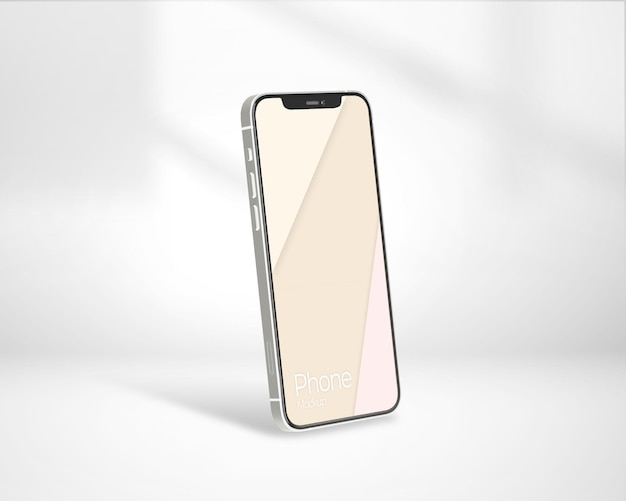 Realistic premium smartphone mockup