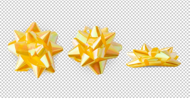 Realistic ribbon cutout Psd file