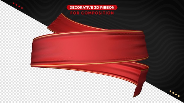 Realistic ribbon rendering isolated