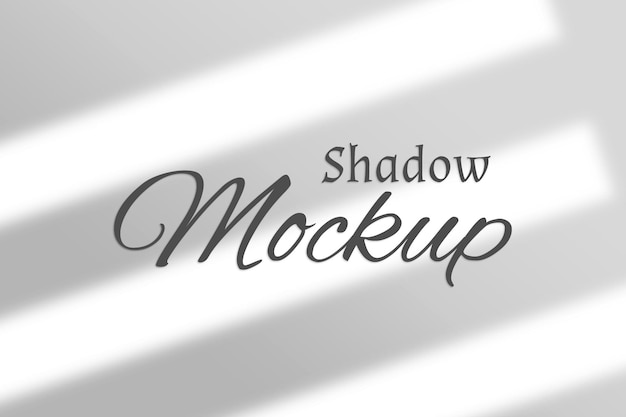 Realistic shadow overlay effects mockup top view composition with window shadow