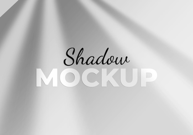 Realistic shadow overlay effects mockup top view composition with window shadow