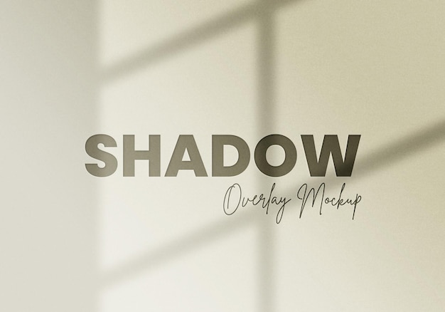 Realistic shadow overlay effects mockup top view composition with window shadow