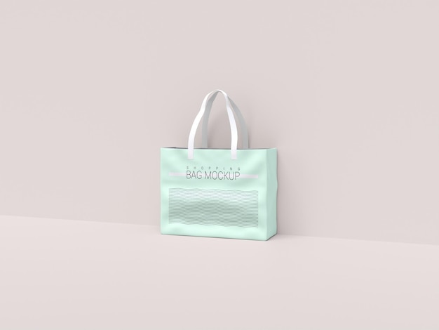 Realistic shopping bag mockup