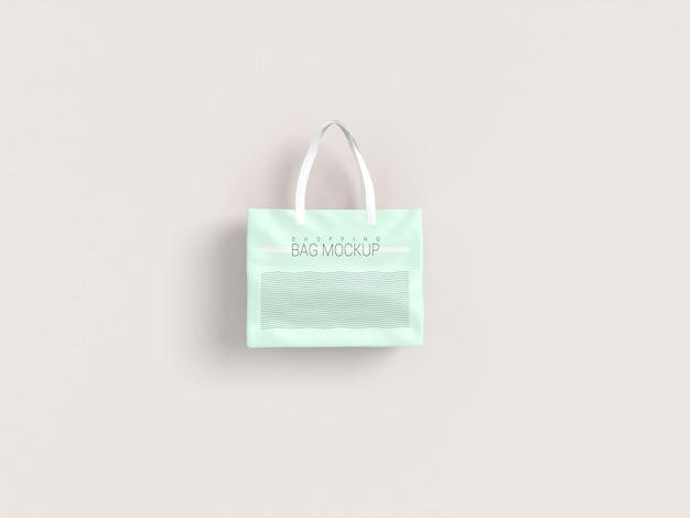 Realistic shopping bag mockup