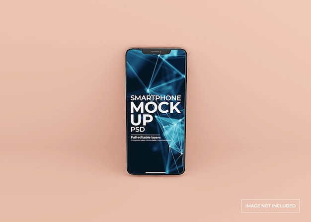 Realistic smart phone screen mockup