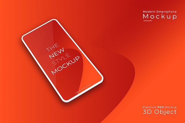 Realistic smartphone mockup