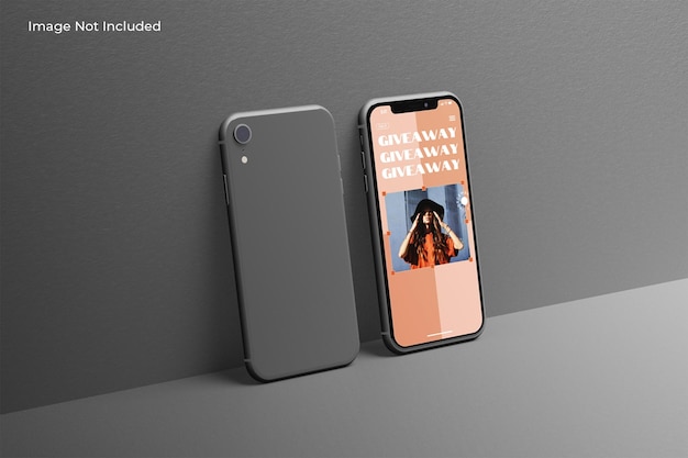 Realistic smartphone mockup