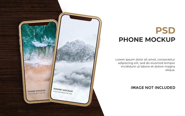 Realistic smartphone mockup