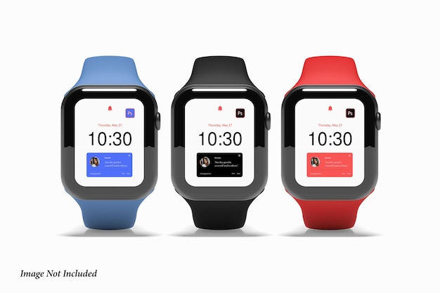 Realistic smartwatch mockup Premium Psd