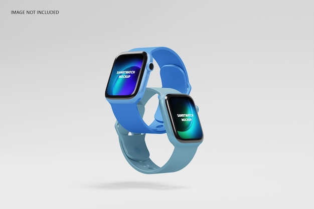 Realistic smartwatch mockup