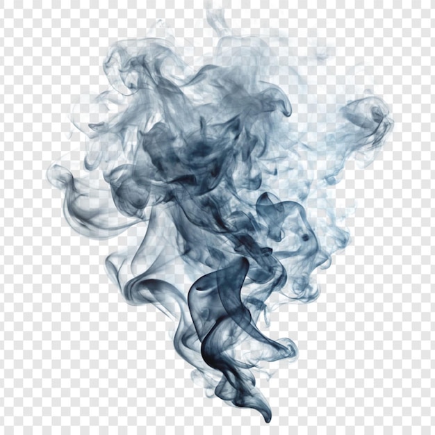 PSD realistic smoke effect isolated on transparent background