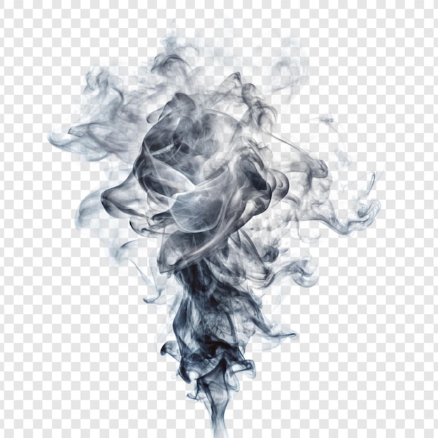 PSD realistic smoke effect isolated on transparent background