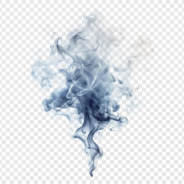 PSD realistic smoke effect isolated on transparent background