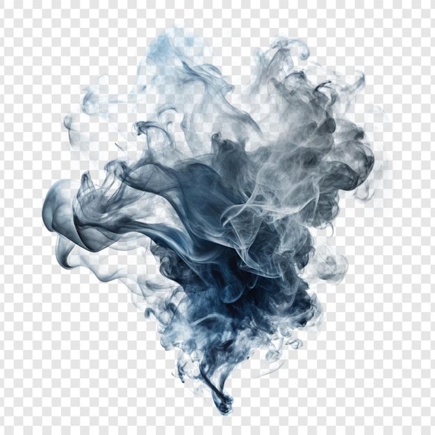 PSD realistic smoke effect isolated on transparent background