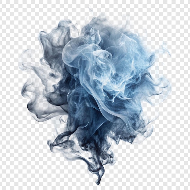 PSD realistic smoke effect isolated on transparent background