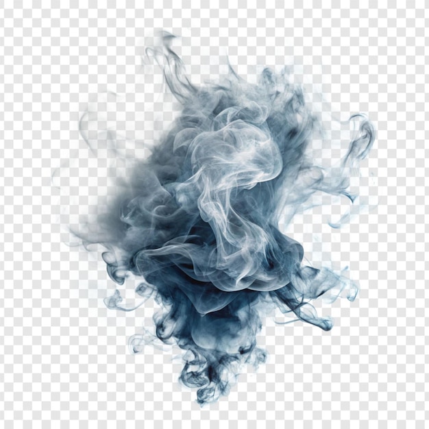 PSD realistic smoke effect isolated on transparent background