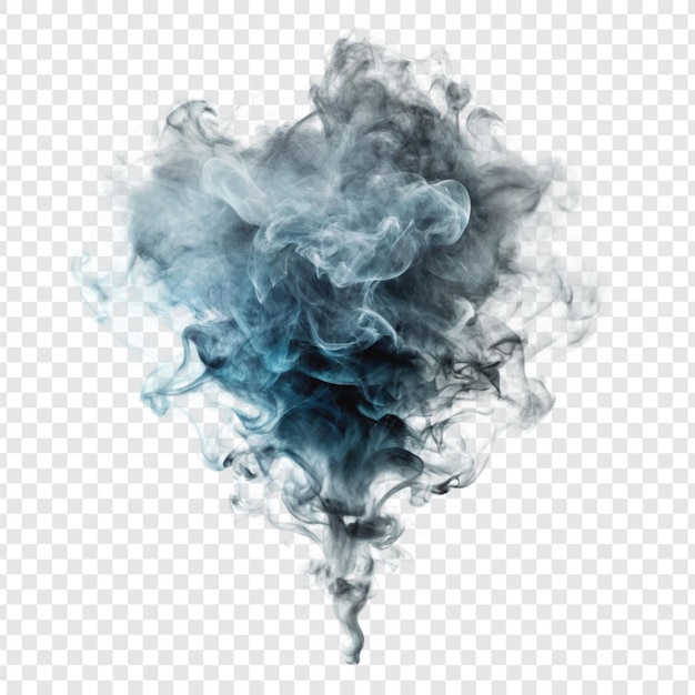 PSD realistic smoke effect isolated on transparent background