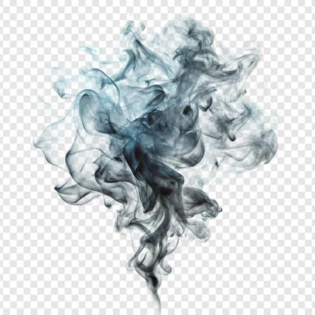 Realistic smoke effect isolated on transparent background