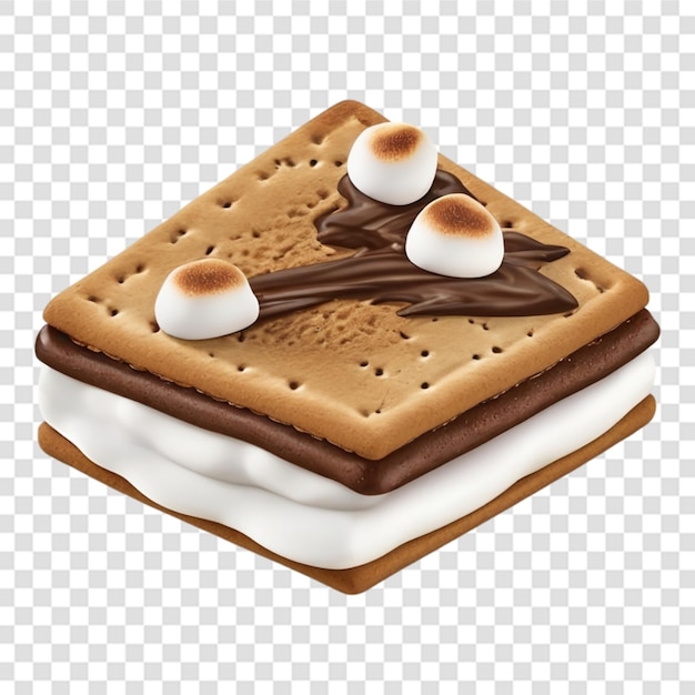 PSD realistic smore transparent background