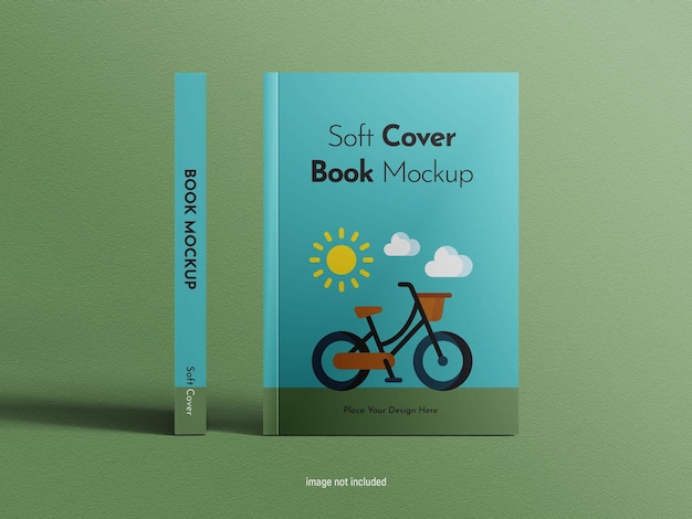 Realistic Softcover PSD Book Mockup