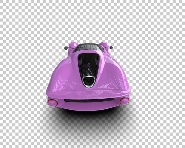 PSD realistic sport car isolated on background 3d rendering illustration