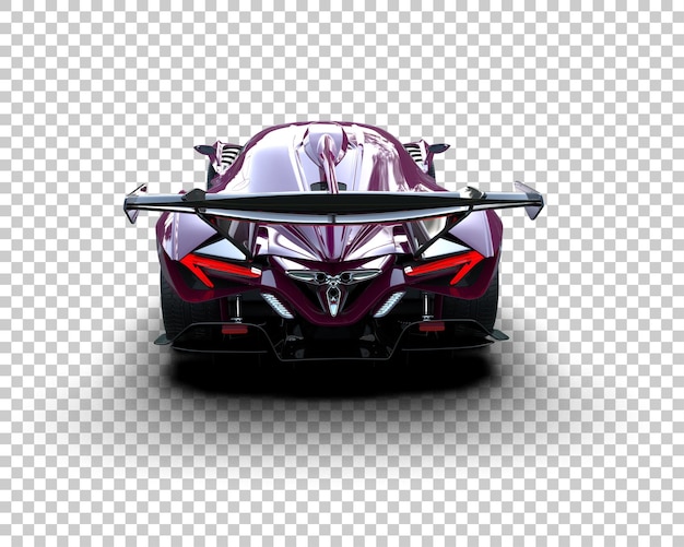 PSD realistic sport car isolated on background 3d rendering illustration