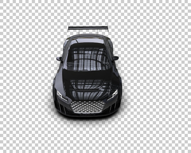 PSD realistic sport car isolated on background 3d rendering illustration