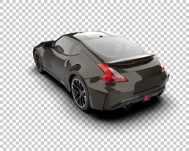 PSD realistic sport car isolated on background 3d rendering illustration