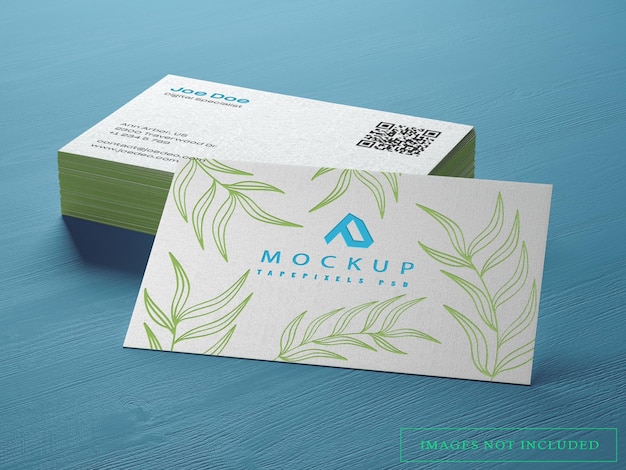 Realistic stylish business card mockup