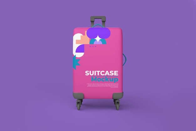 Realistic Suitcase Display Mockup 1