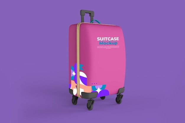 Realistic Suitcase Display Mockup 2