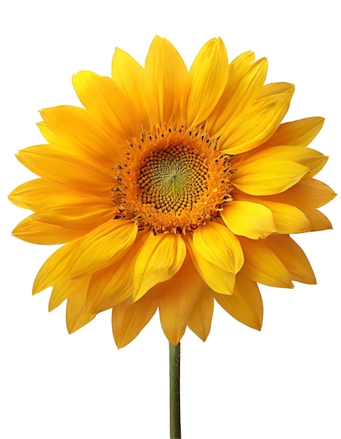 Realistic sunflower flower