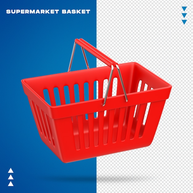 Realistic Supermarket Basket