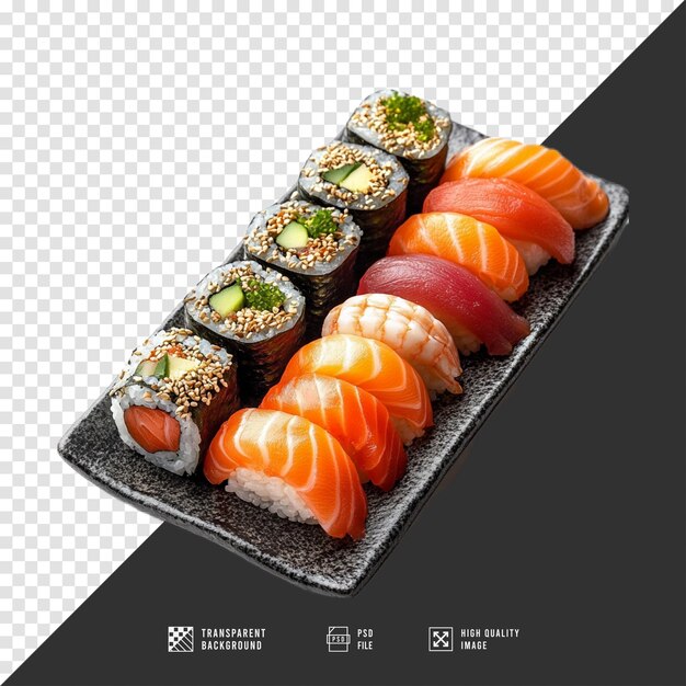 PSD realistic sushi images without background hd quality