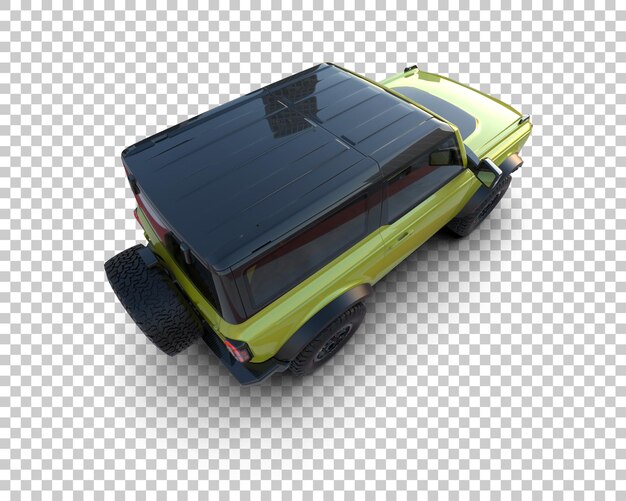 PSD realistic suv isolated on background 3d rendering illustration