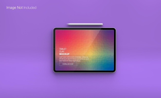 PSD realistic tablet mockup design isolated render