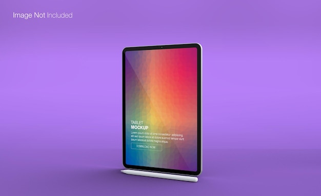 PSD realistic tablet mockup design isolated render