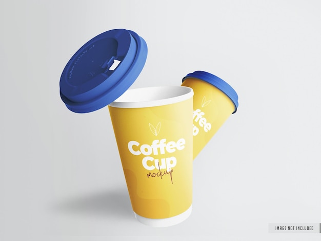 Realistic Takeaway coffee cup mockup