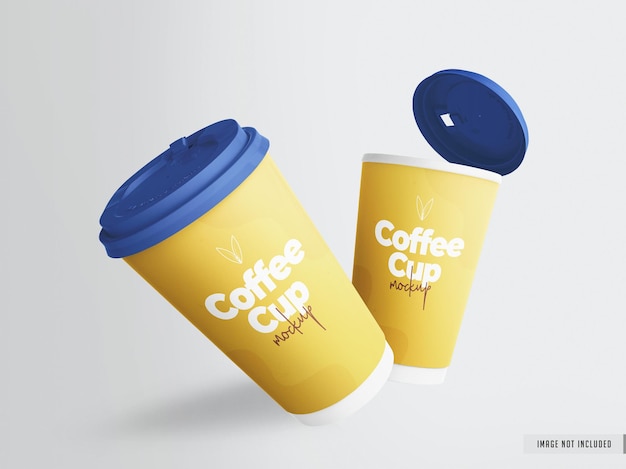 Realistic Takeaway coffee cup mockup