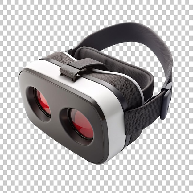 Realistic vr headset illustration on transparent background