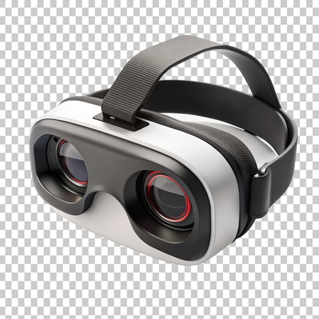 Realistic vr headset illustration on transparent background