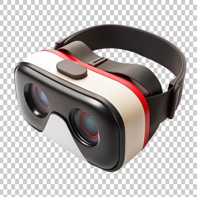 Realistic vr headset illustration on transparent background