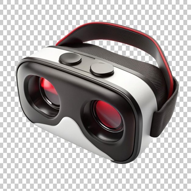 Realistic vr headset illustration on transparent background