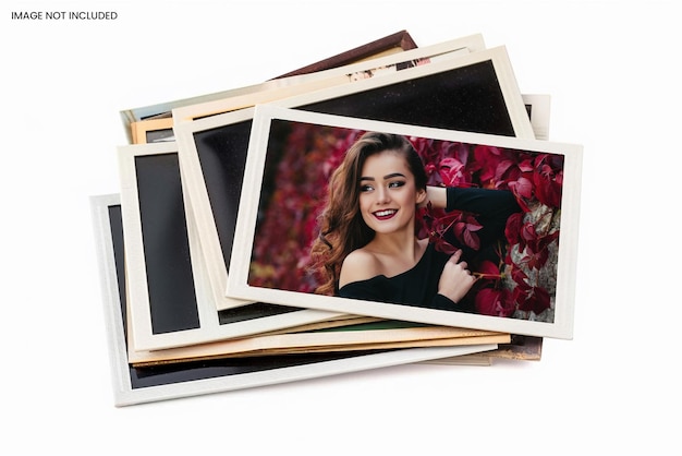 Realistic white torn paper frame photo mockup edit easily and replace your photo Gallery