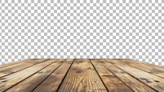 Realistic wood table wood board top png isolated on transparent background