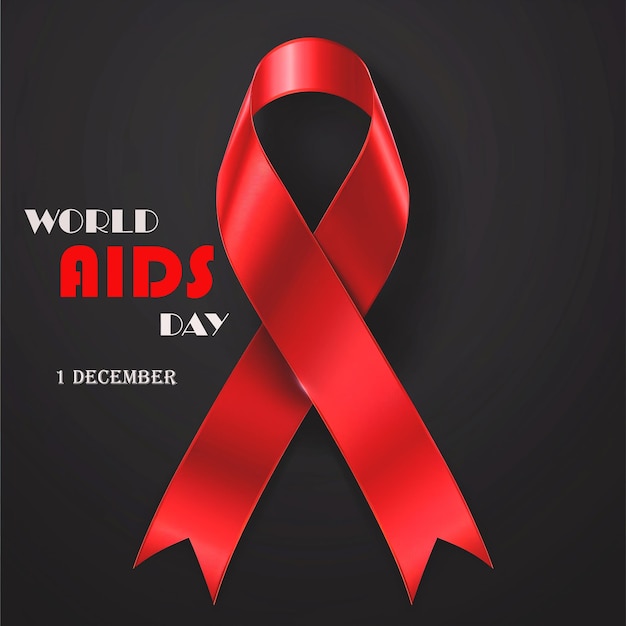 PSD realistic world aids day