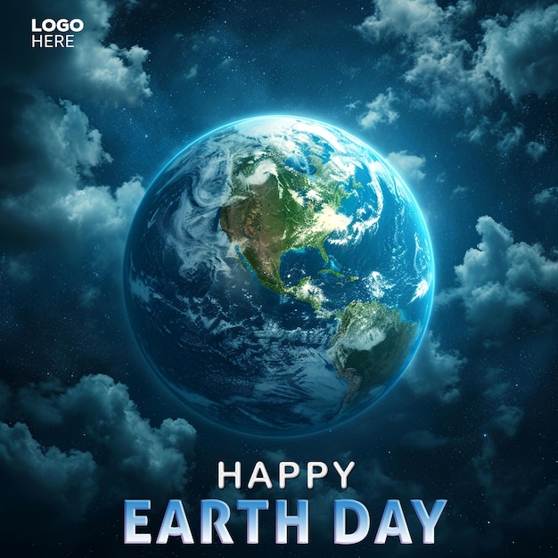 realistic World environment and Earth Day concept banner and background