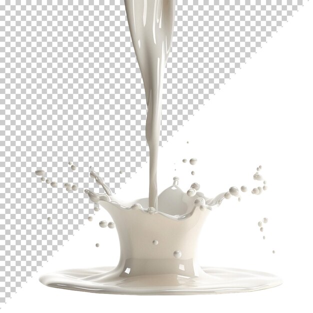 Realistic world milk day Milk splash milk bottle milk product isolated on transparent background