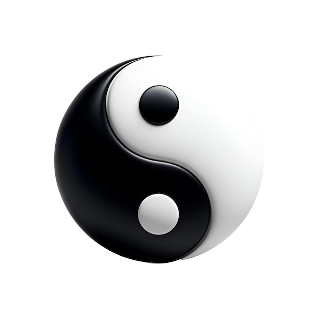 PSD realistic yin yang symbol